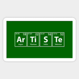 Artiste (Ar-Ti-S-Te) Periodic Elements Spelling Magnet